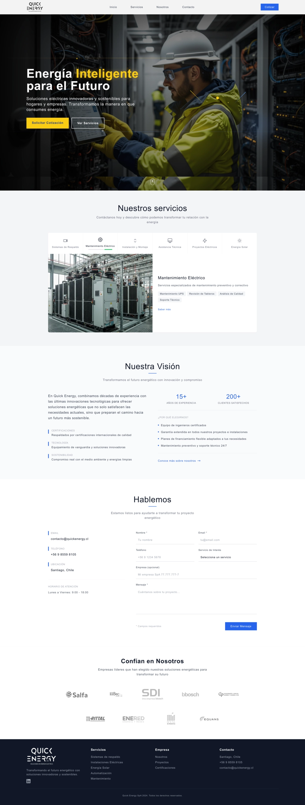 QuickEnergy - Landing Page