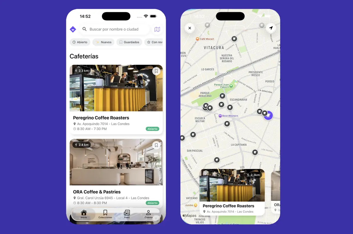 Coffeed - Aplicación Móvil React Native